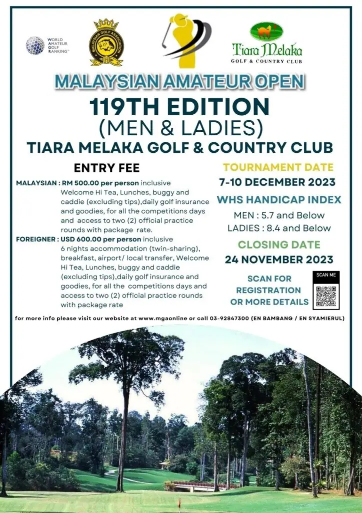 Notice published with this post: 119th MALAYSIAN AMATEUR OPEN